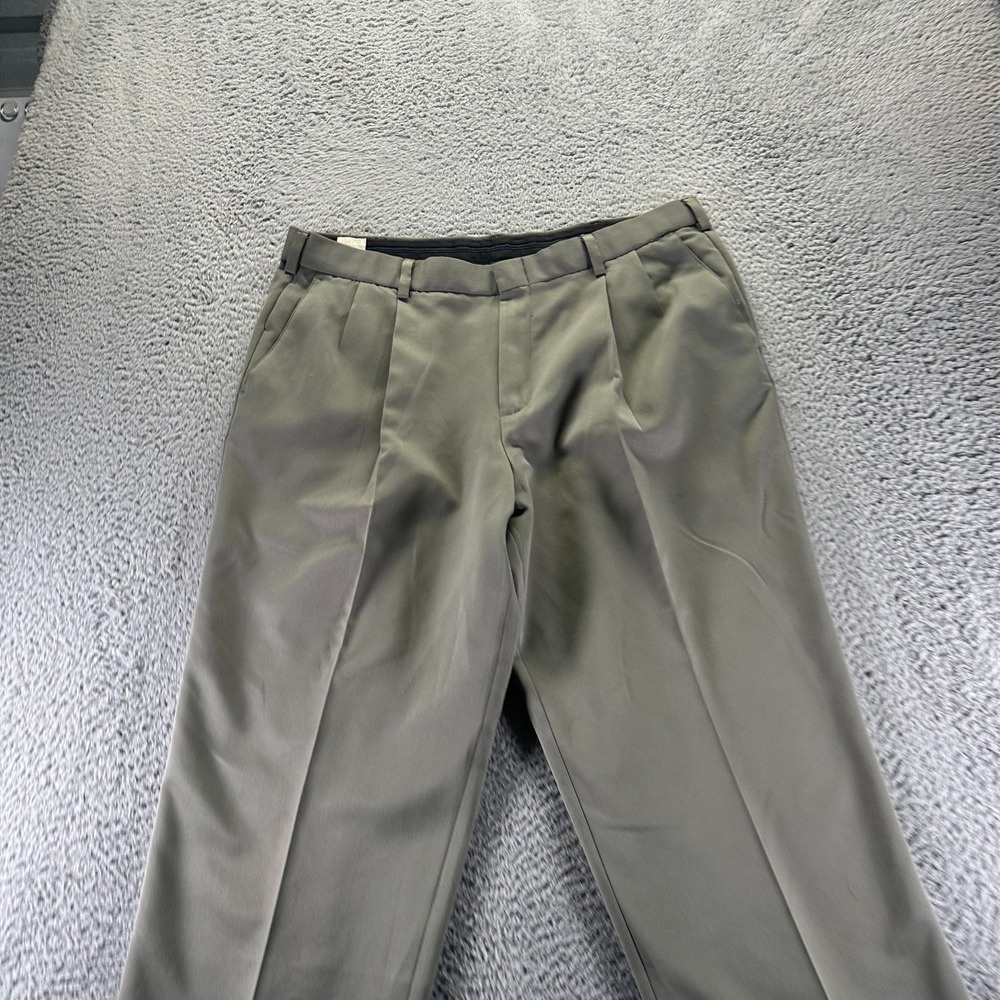 Dockers Pant Mens 38x30 Green Polyester Khakis Straight Leg Performance Golf - Picture 2 of 9